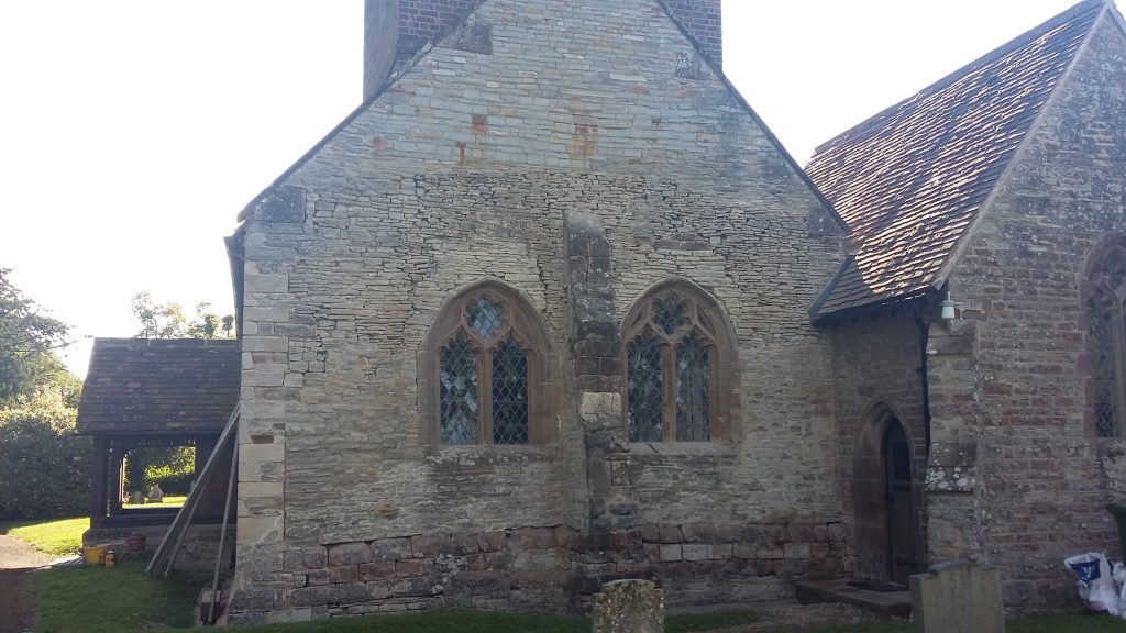 When The West Wall Was Repaire At Peopleton Church